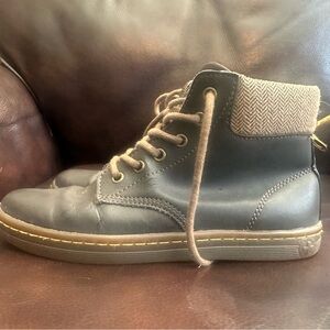 Dr. Martens dark brown leather Boots with Herringbone Cuff size 7